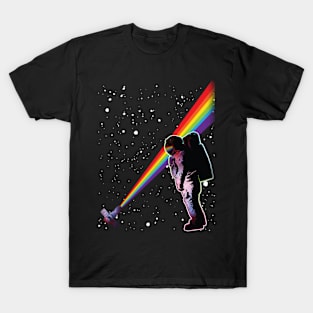 Galactic Spectrum Rainbow Astronaut T-Shirt